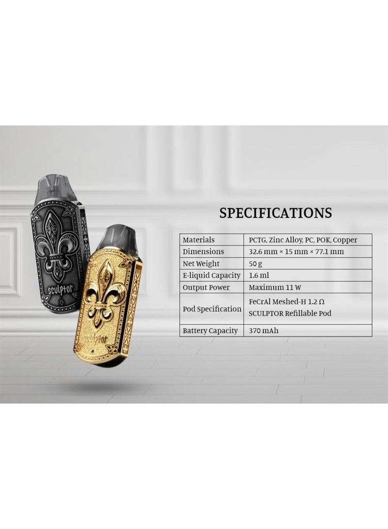 Sculpture Gold Disposable Pod Vape Kit - view 4